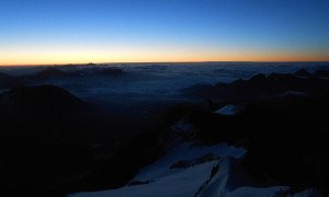 Hochtour Großglockner - Morgendämmerung Hochtour Großglockner - Morgendämmerung