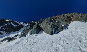 Hochtour Großglockner - Einstieg Eisleitl Hochtour Großglockner - Einstieg Eisleitl