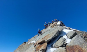 Hochtour Großglockner - Abstieg vom Kleinglockner Hochtour Großglockner - Abstieg vom Kleinglockner