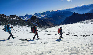 Hochtour Großglockner - Abstieg Ködnitzkees Hochtour Großglockner - Abstieg Ködnitzkees
