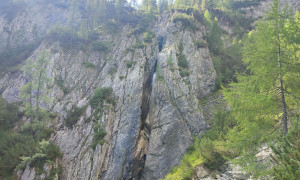 Klettersteig Verborgene Welt - im Steig