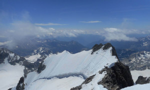 Piz Bernina - Blick zum Spallagrat Piz Bernina - Blick zum Spallagrat