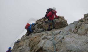 Piz Bernina - Abseilen Spallagrat Piz Bernina - Abseilen Spallagrat
