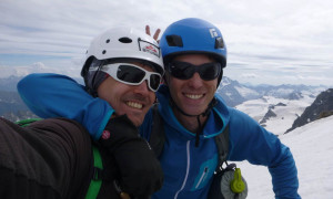 Piz Bernina - Abseilen Spallagrat Piz Bernina - Abseilen Spallagrat