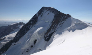 Piz Palü Überschreitung - Blick zum Westgipfel Piz Palü Überschreitung - Blick zum Westgipfel