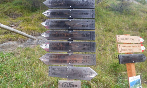 Wilde Kreuzspitze - Start Parkplatz Fane Alm