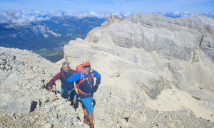 Bergtour Conturines, Lavarella - Schlussaufstieg Conturinesspitze