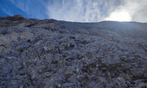 Bergtour Conturines, Lavarella - Abstieg Conturinesspitze