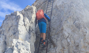 Bergtour Conturines, Lavarella - Abstieg Conturinesspitze
