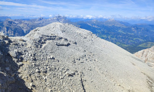 Bergtour Conturines, Lavarella - Gipfelsieg Lavarella Westgipfel, Rückblick