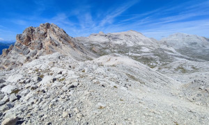 Bergtour Conturines, Lavarella - Abstieg