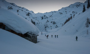 Skihochtour Dreiherrrenspitze - bei der Lahneralm Skihochtour Dreiherrrenspitze - bei der Lahneralm