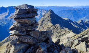 Bergtour Durreck - Gipfelsieg, mit Blick zum Großen Moosstock