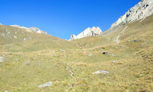 Bergtour Quirl - Aufstieg, Blick zum Quirl