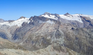 Bergtour Quirl - Gipfelsieg, mit Blick zum Großvenediger